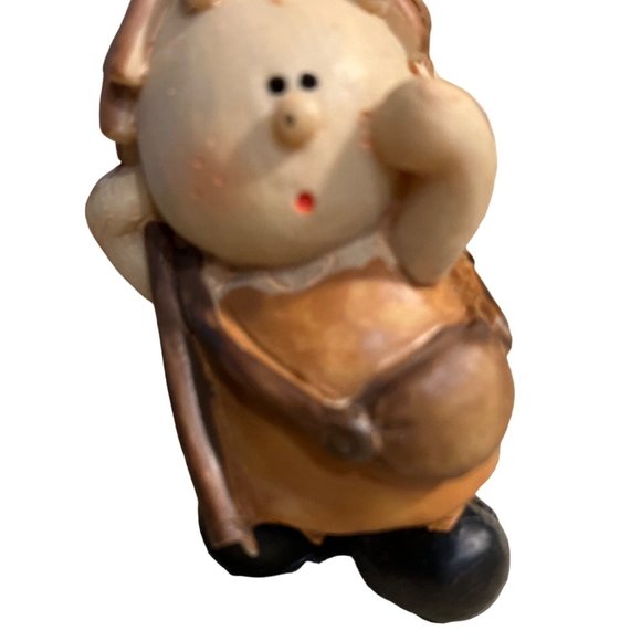 Nativity set 8 Piece Ceramic porcelain Christmas Lighted Whimsical Children - Picture 6 of 14